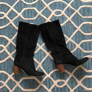 Nine West black suede boot size 8.5